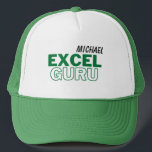 Excel Guru Funny Accounting Trucker Hat Trucker Pet<br><div class="desc">Kies een geweldig cadeau, geef een pet op bestelling aan iemand speciaal, of behandel jezelf in een design dat je op een zonnige dag uitlacht. Creëer je eigen NERD pet, maak het uniek voor jou! Koop ons collectie van de meest zenuwen, maak de grappige grappen persoonlijker en vertoon jezelf met...</div>