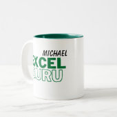 Excel Guru Funny Accounting Tweekleurige Koffiemok (Voorkant links)