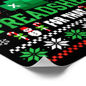 Excel lelijke kersttrui Ik heb een spreadsheet  Poster (Hoek)