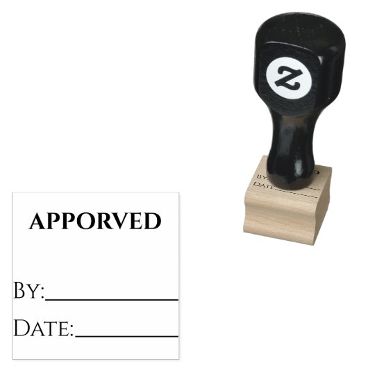 Excel Mark Goedgekeurd door - Zelfinkende Rubber Rubberstempel (Gestempeld)