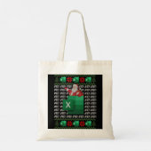 Excel REF-foutspreadsheet, CPA Accountant Christm Tote Bag (Achterkant)