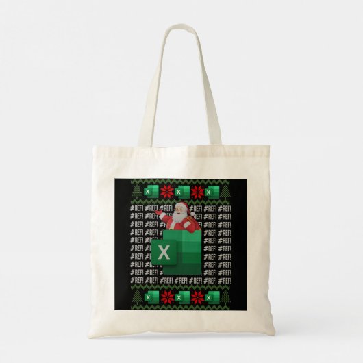Excel REF-foutspreadsheet, CPA Accountant Christm Tote Bag (Achterkant)
