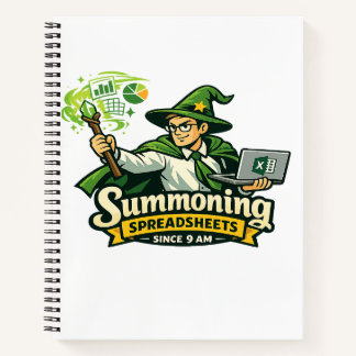 Excel Tovenaar – Spreukenbladen Oproepend Sinds 9  Notitieboek