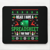 Excel Ugly Christmas Sweater I Have A Spreadsheet  Muismat (Voorkant)