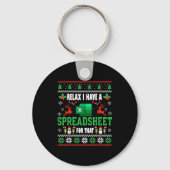 Excel Ugly Christmas Sweater I Have A Spreadsheet  Sleutelhanger (Voorkant)
