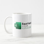 Excel-uitgeleend bij My Job, Ik ken Mijn Bladkoffi Koffiemok (Links)