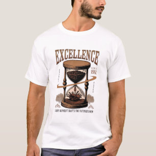 Excellence Coffee Vintage Zandloper T-Shirt – Prem