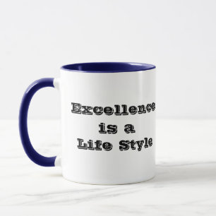 Excellence is een Motivatie Mok cadeau in levensst