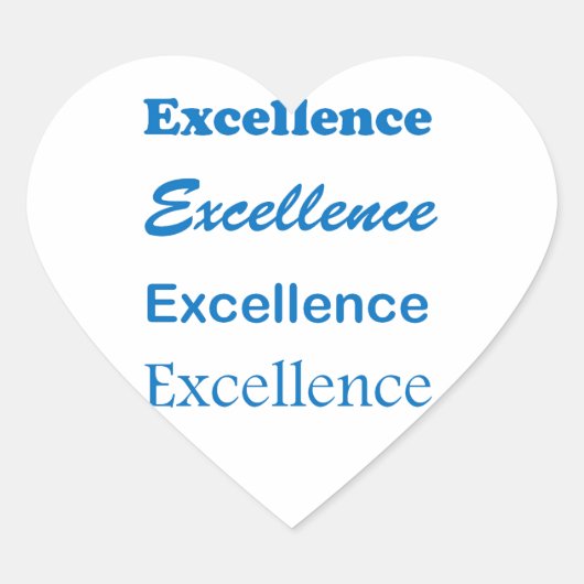 EXCELLENCE Standaard Coach Mentor Sportschool GIF Hart Sticker (Voorkant)