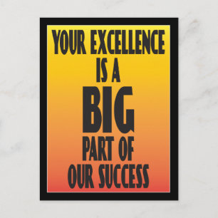 Excellence werknemer Dank u Briefkaart