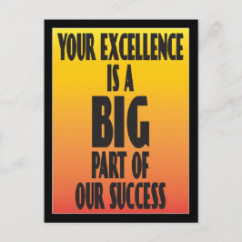 Excellence werknemer Dank u Briefkaart