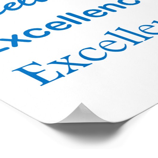 EXCELLENCE Winner Topper Leader : cadeau pour tous Poster (Hoek)