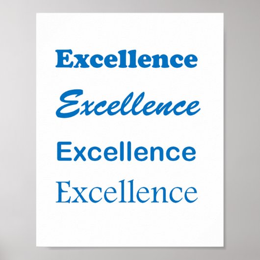 EXCELLENCE Winner Topper Leader : cadeau pour tous Poster (Voorkant)