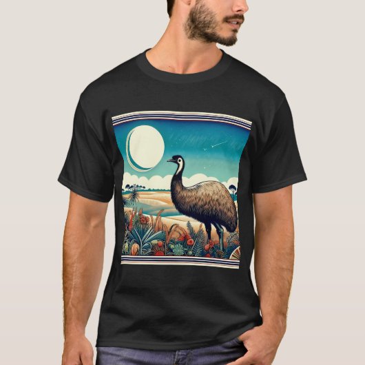 Excellence's Birds: Emu#1 T-shirt (Voorkant)