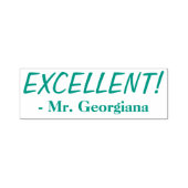 "EXCELLENT!" + Eigen aanspreekwoordnaam Rubberstem Zelfinktende Stempel (Design)