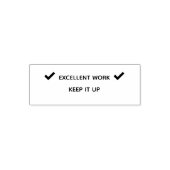 Excellent Work Teacher Self Inking Rubber Stamp Zelfinktende Stempel (Design)