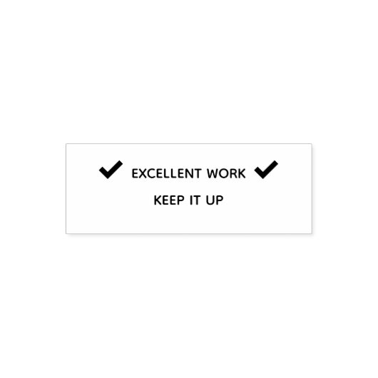 Excellent Work Teacher Self Inking Rubber Stamp Zelfinktende Stempel (Design)