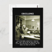 excellentie-in-alles-u-nastreeft-altijd-geef-het-u briefkaart (Voorkant / Achterkant)