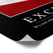 Excellentie: Inspirerend prijsopgave Poster (Hoek)