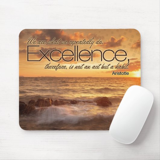 Excellentie is de Inspirerend Muismat Habit (Met muis)