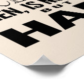 Excellentie is een gewoonte | Kies uw kleur Poster (Hoek)