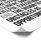 Excellentie is nooit een ongeval poster (Hoek)