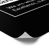 Excellentie - Succeselement - Motivatie Poster (Hoek)