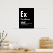 Excellentie - Succeselement - Motivatie Poster (Keuken)