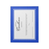 Excellentiecertificaten Notitieblok (Linkerzijde)