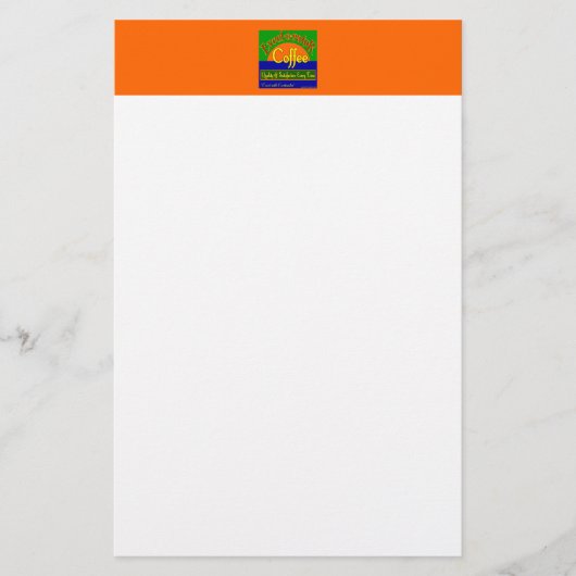 Excelorater Coffee  Label Art Stationery Briefpapier (Voorkant)