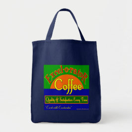 Excelorator Coffee Retro Kitchen Grocery Canvas ta Tote Bag