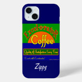 Excelorator Koffie Grappige Retro Art iPhone Case (Achterkant)