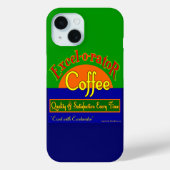 Excelorator Koffie Grappige Retro Art iPhone Case (Achterkant)