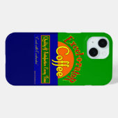 Excelorator Koffie Grappige Retro Art iPhone Case (Achterkant (horizontaal))