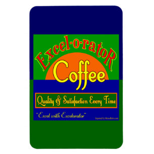 Excelorator Koffie Nieuwe Retro Krat Art Magneten