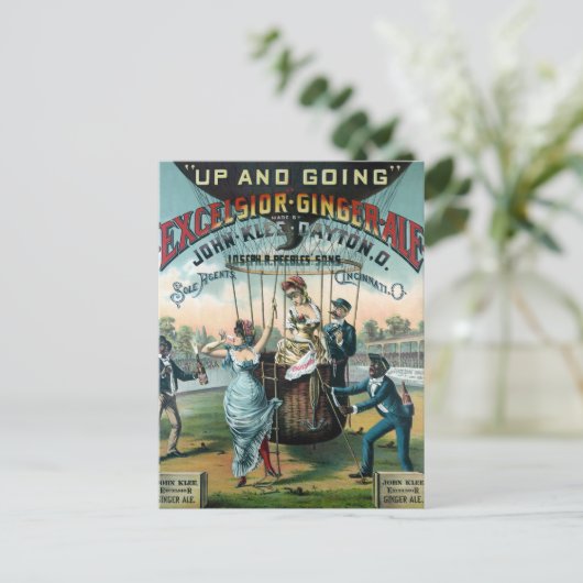 Excelsior Ginger Ale Briefkaart (Staand voorkant)