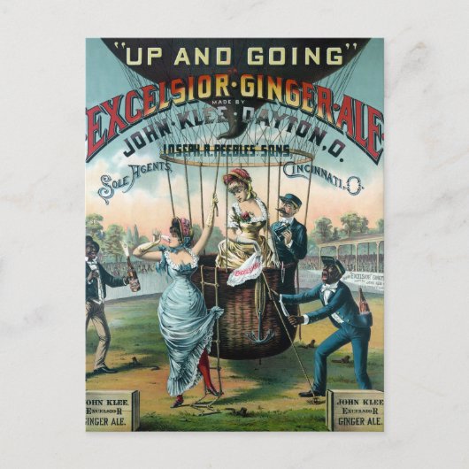 Excelsior Ginger Ale Briefkaart (Voorkant)