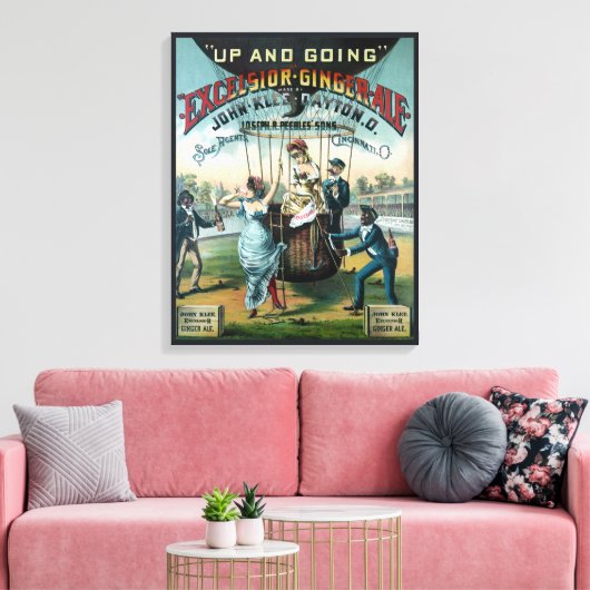 Excelsior Ginger Ale Canvas Afdruk (Insitu (Woonkamer))