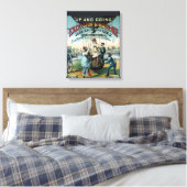 Excelsior Ginger Ale Canvas Afdruk (Insitu (Slaapkamer))