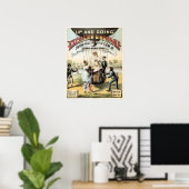 EXCELSIOR GINGER ALE Hot Air Ballon Retro Poster (Thuiskantoor)