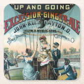 Excelsior Ginger Ale Kartonnen Onderzetters (Voorkant)