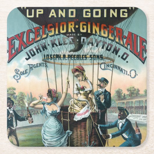 Excelsior Ginger Ale Kartonnen Onderzetters (Voorkant)