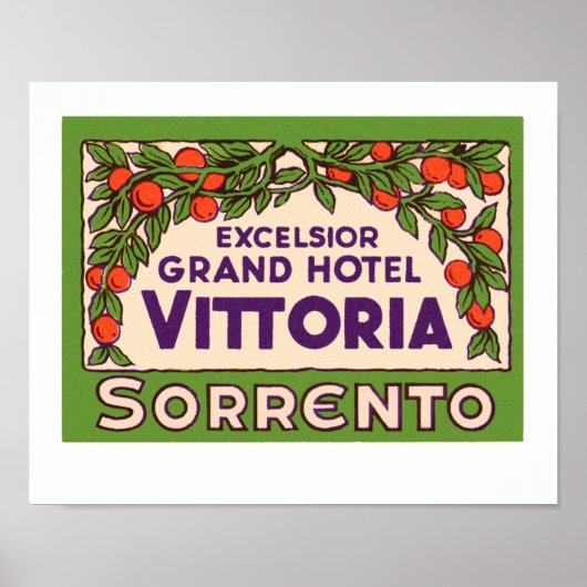 Excelsior Grand Hotel Vittoria Poster (Voorkant)