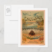 Excelsior Kiralfy spectaculaire triumph-theater Briefkaart (Voorkant / Achterkant)