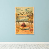 Excelsior Kiralfy spectaculaire triumph-theater Canvas Afdruk (Insitu (Houten vloer))