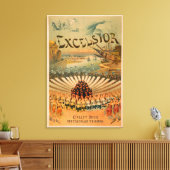 Excelsior Kiralfy spectaculaire triumph-theater Canvas Afdruk (Insitu (Woonkamer))