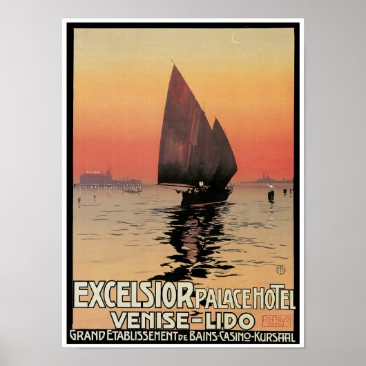 Excelsior Palace Hotel: Venise-Lido Poster (Voorkant)