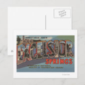 Excelsior Springs, Missouri - Grote letter Briefkaart (Voorkant / Achterkant)