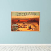 Excelsior theatrical Play Poster #2 Canvas Afdruk (Insitu (Houten vloer))