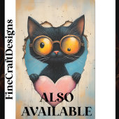 Excentriek Steampunk Kitten + Roze Hart AP7 Decoup Tissuepapier